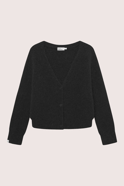 Astrid V Neck Cardigan - Black