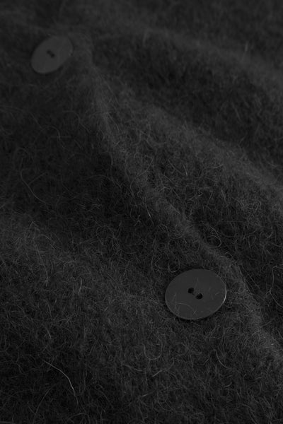 Astrid V Neck Cardigan - Black