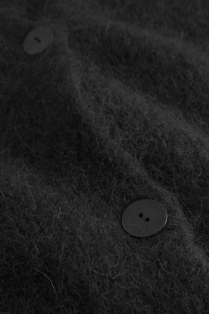 Astrid V Neck Cardigan - Black