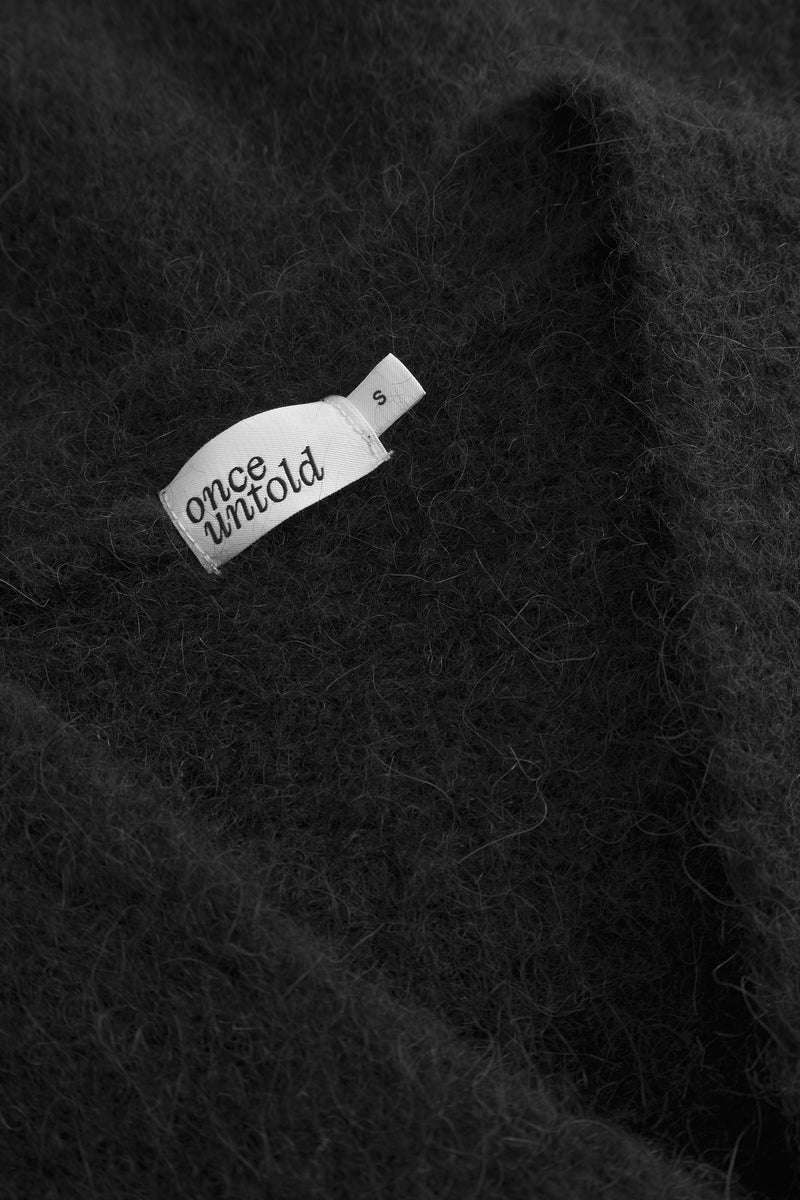 Astrid V Neck Cardigan - Black