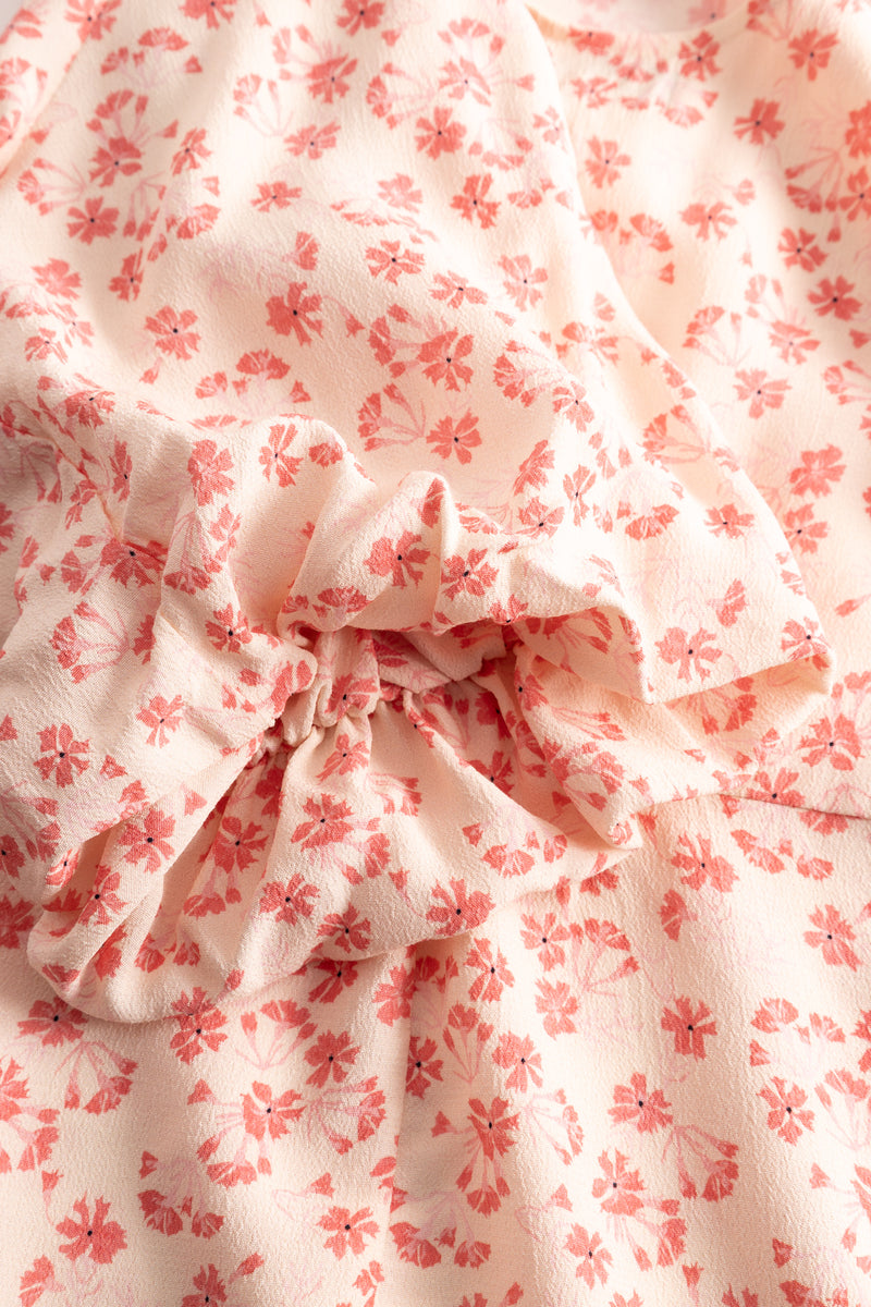 Athilda Blouse - Cream Pink Flower