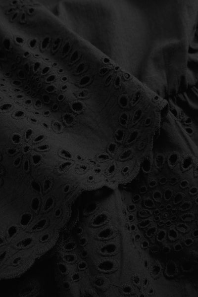 Bea V Neck Blouse - Black