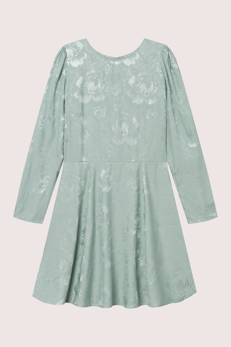 Belle Mini Dress - Eucalyptus Green