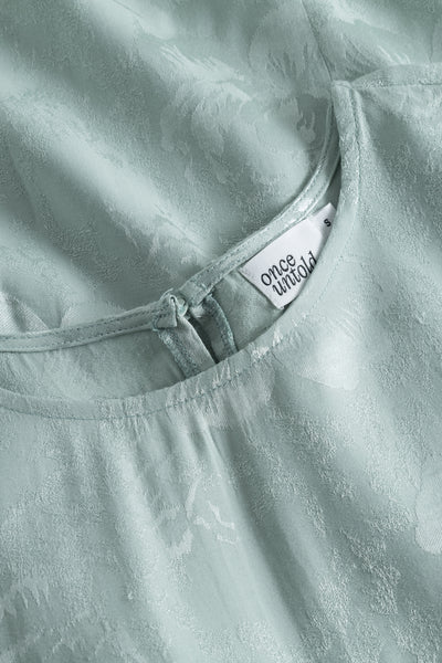 Belle Mini Dress - Eucalyptus Green