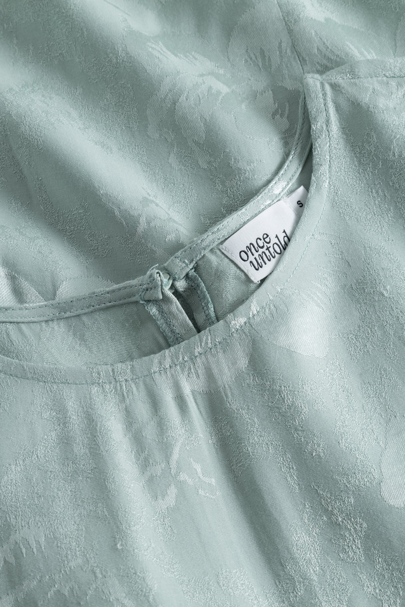 Belle Mini Dress - Eucalyptus Green