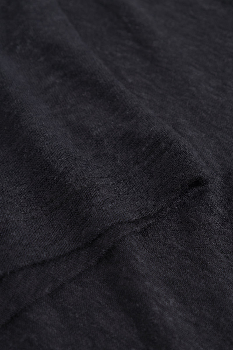 Breeze Button Tank Top - Black