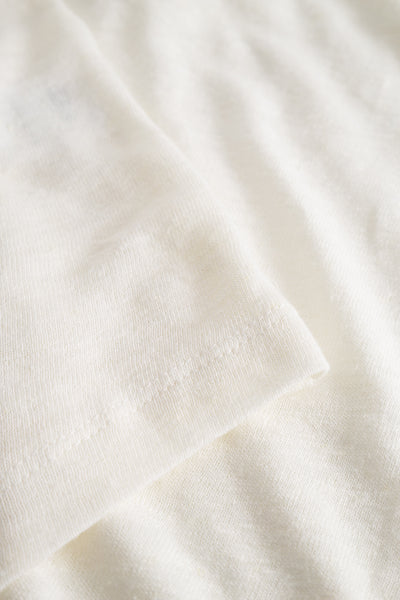 Breeze Button Tank Top - Dream White