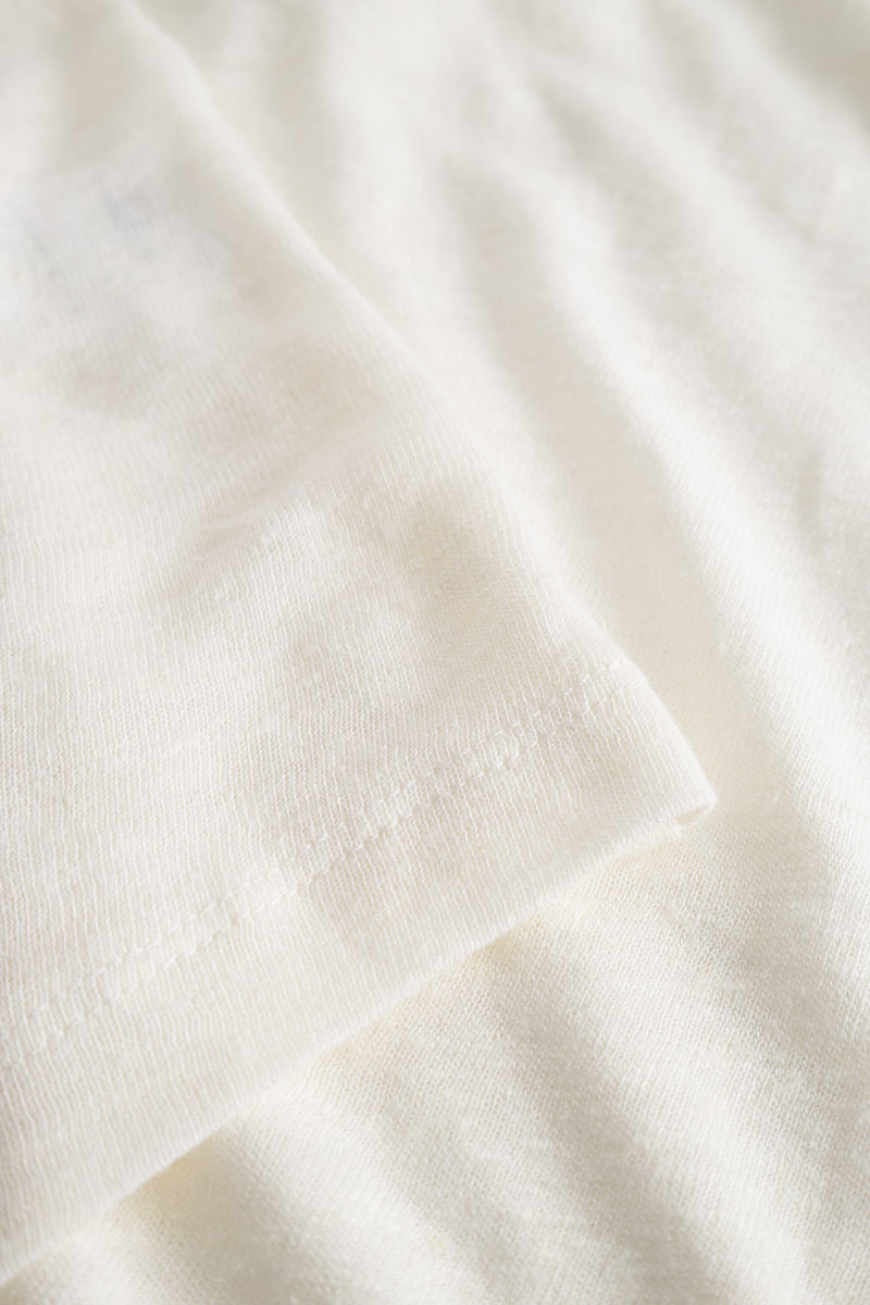 Breeze Button Tank Top - Dream White