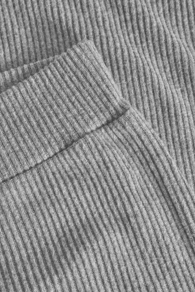 Daniela Wide Trouser - Lt Grey Melange