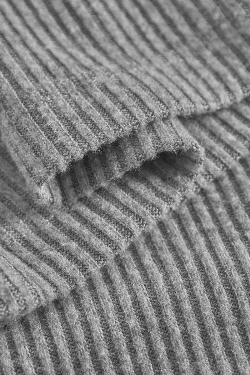 Daniela Wide Trouser - Lt Grey Melange