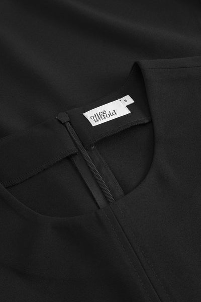 Ebony Midi Dress - Black