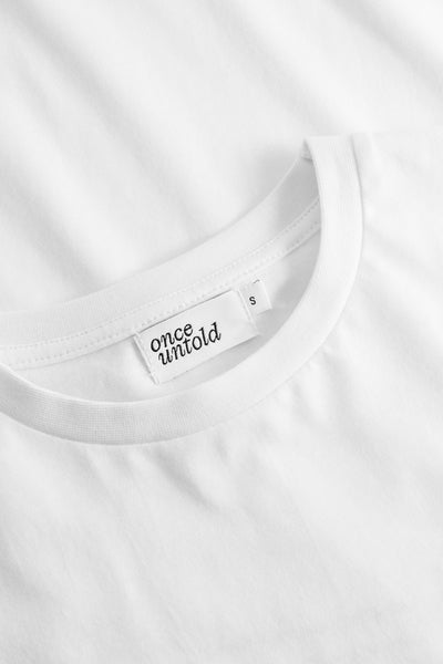 Elfreda Boxy Tee - White/ Red Printed