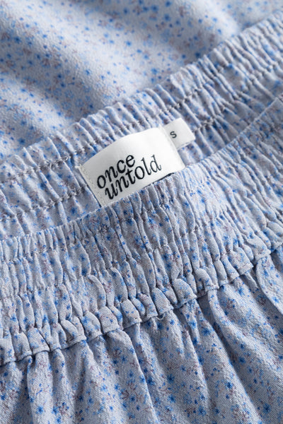 Elisa Skirt - Blue Petite Flower