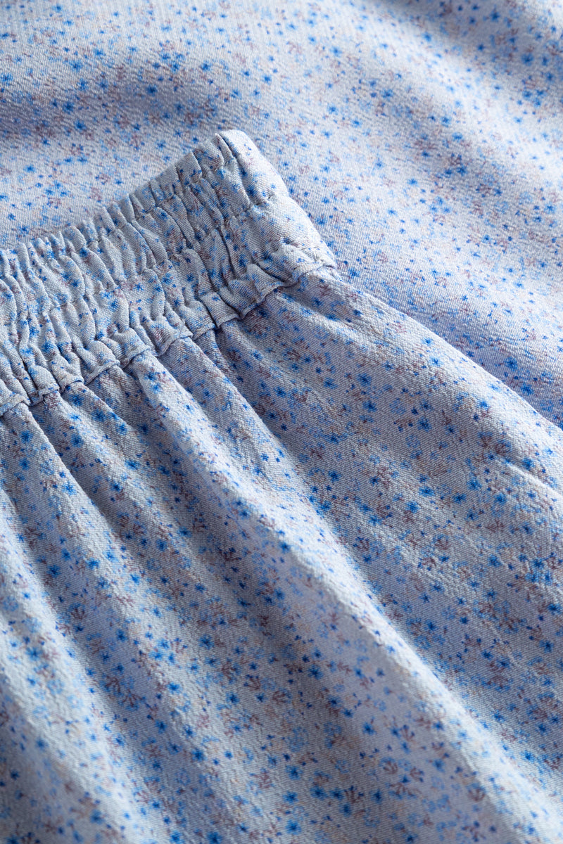 Elisa Skirt - Blue Petite Flower