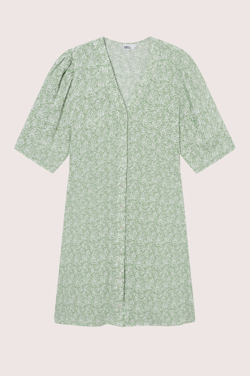 Ellen Short Dress - Green Shades