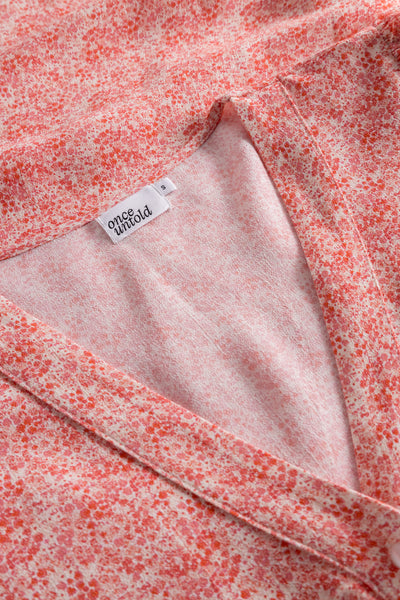 Ellen Short Dress - Pink Petite Flower