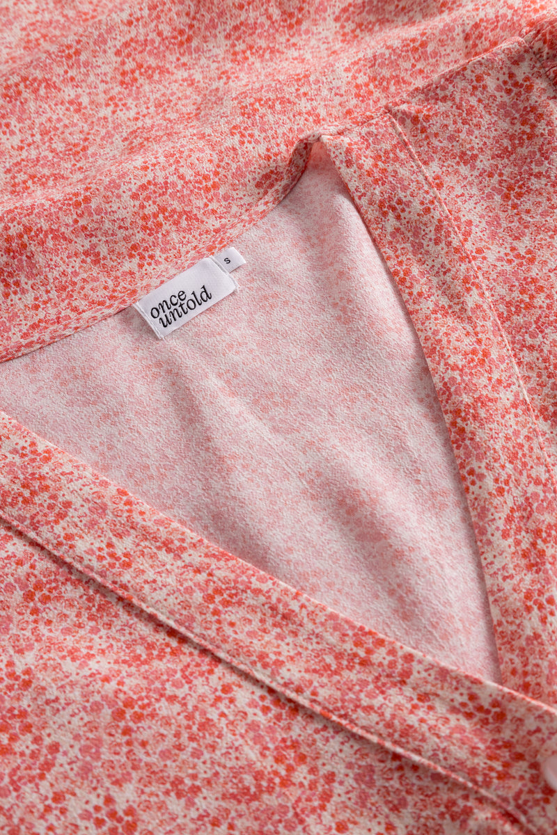 Ellen Short Dress - Pink Petite Flower