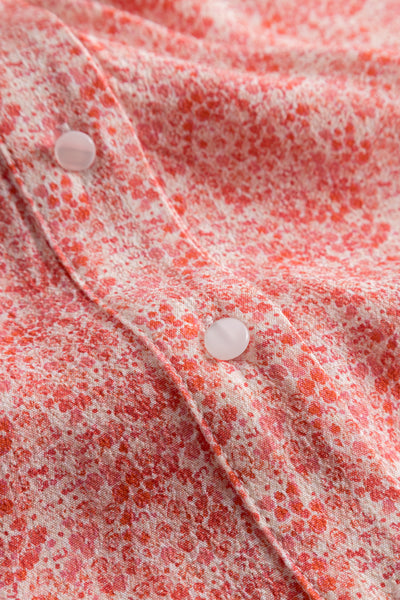 Ellen Short Dress - Pink Petite Flower