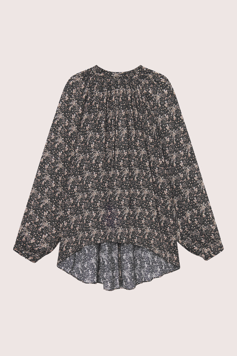 Estelle Blouse - Brown Wild Flower