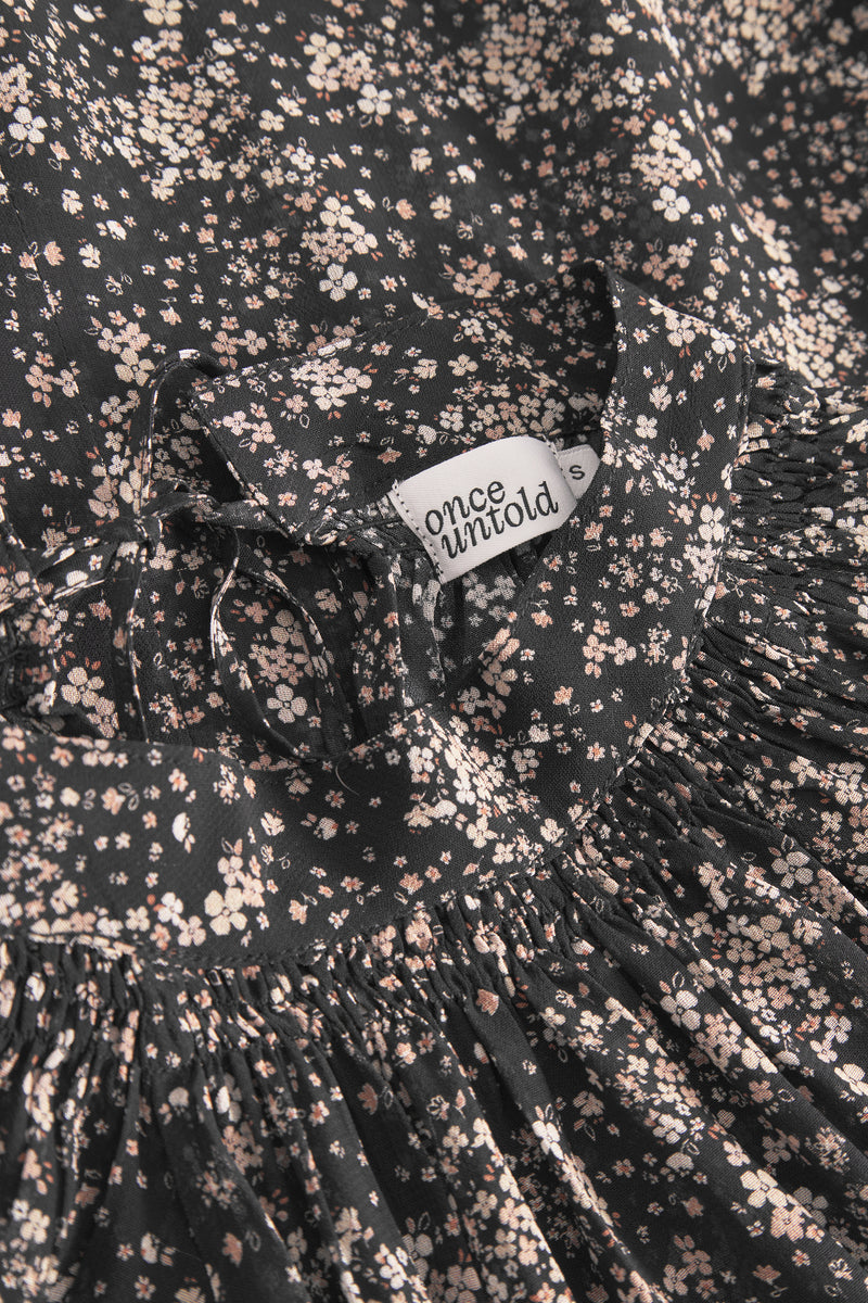 Estelle Blouse - Brown Wild Flower