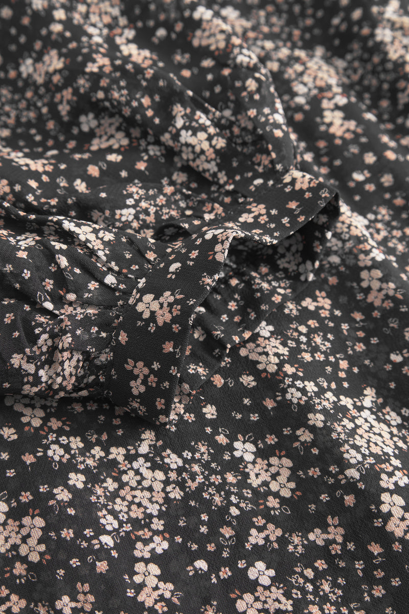 Estelle Blouse - Brown Wild Flower