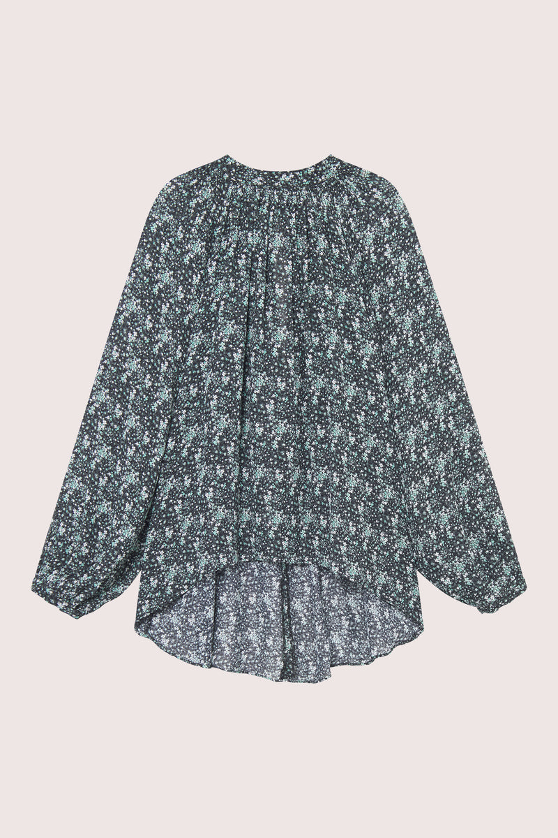 Estelle Blouse - Green Wild Flower
