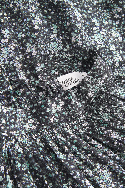 Estelle Blouse - Green Wild Flower