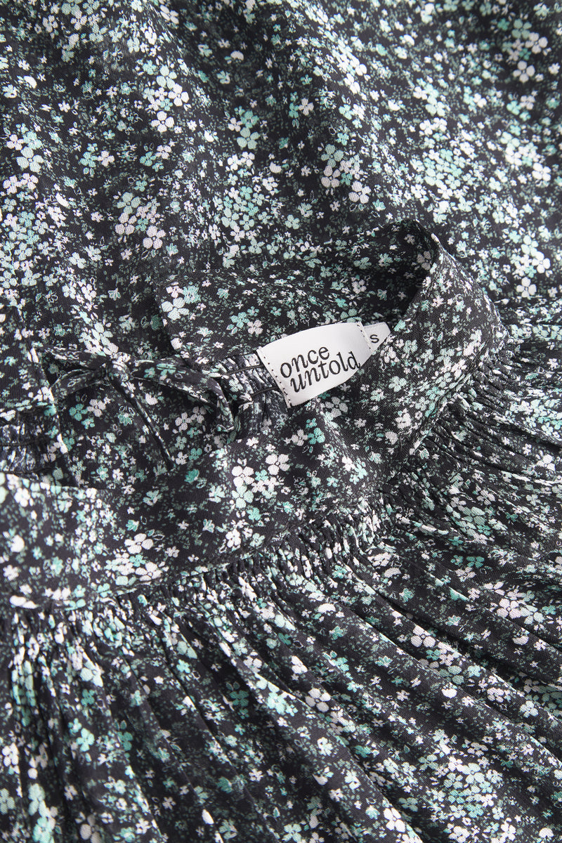 Estelle Blouse - Green Wild Flower