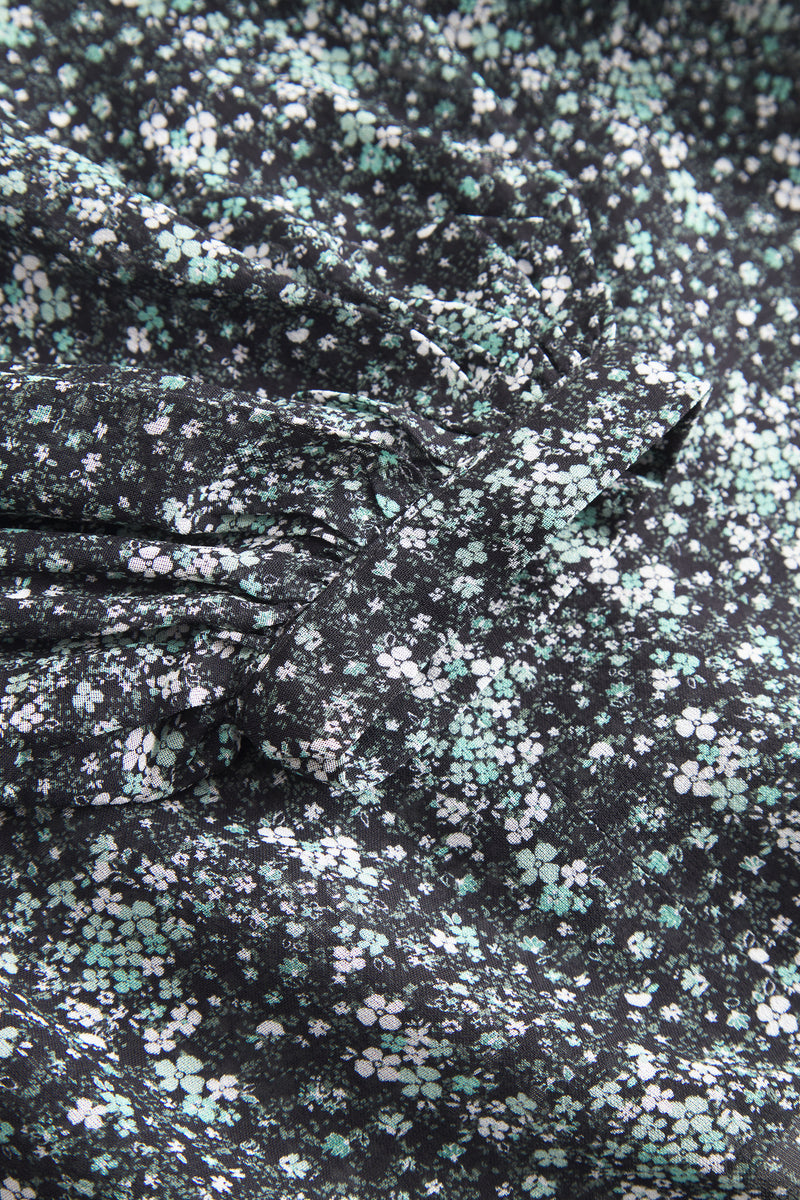 Estelle Blouse - Green Wild Flower