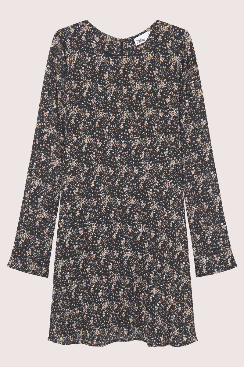 Estelle Mini Dress - Brown Wild Flower