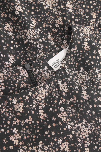 Estelle Mini Dress - Brown Wild Flower