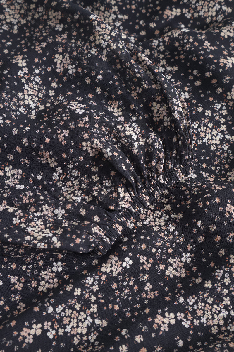 Estelle Top - Brown Wild Flower