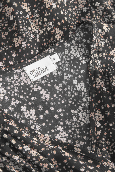 Estelle Wrap Dress - Brown Wild Flower