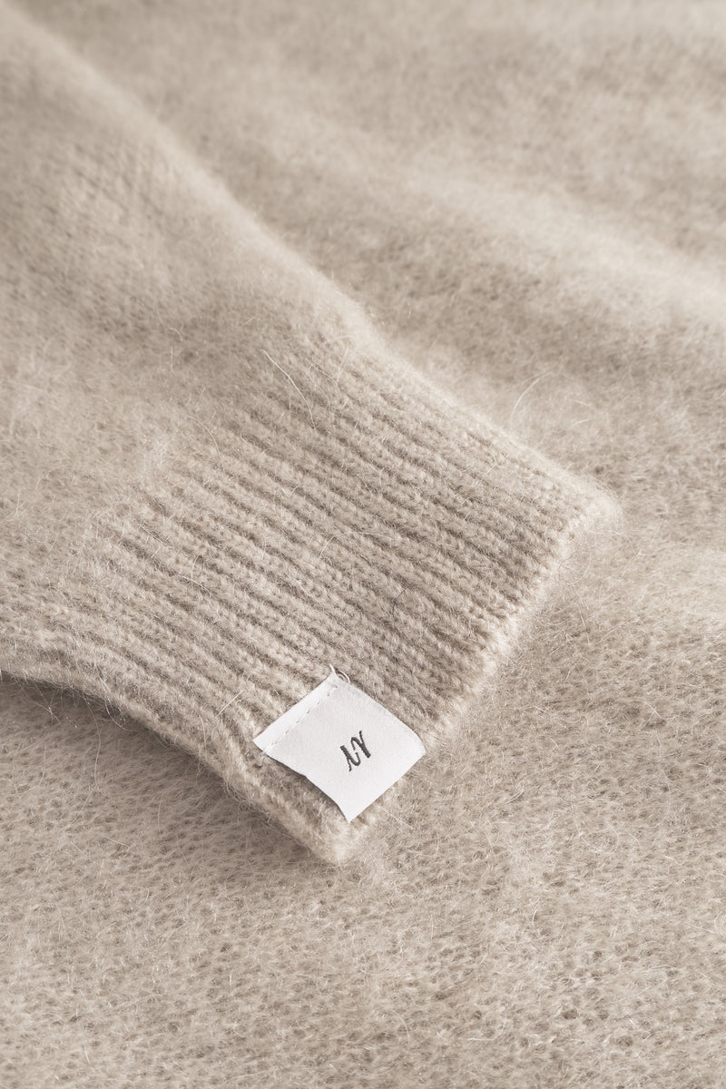 Florie Puff Cardigan - Washed Grey