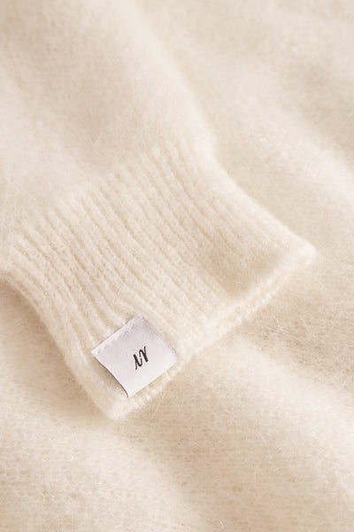 Florie Puff Cardigan - Creme