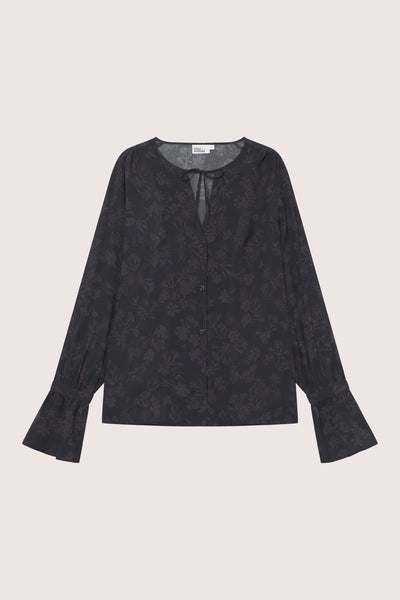 Frost Blouse - Petite Plum Flower