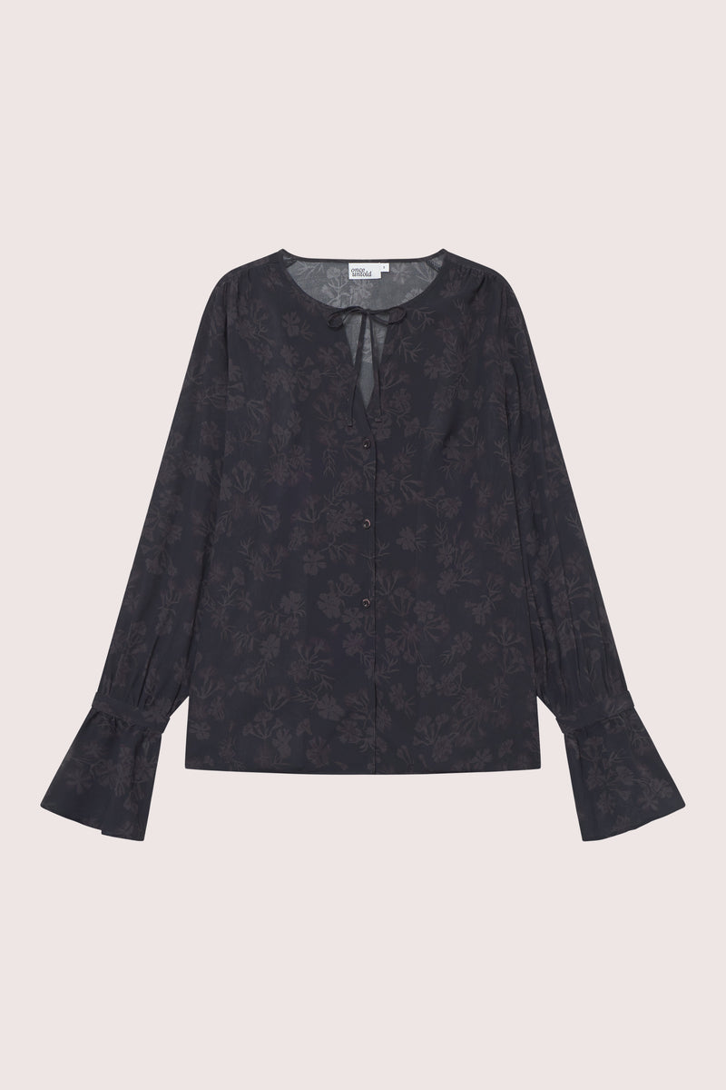 Frost Blouse - Petite Plum Flower