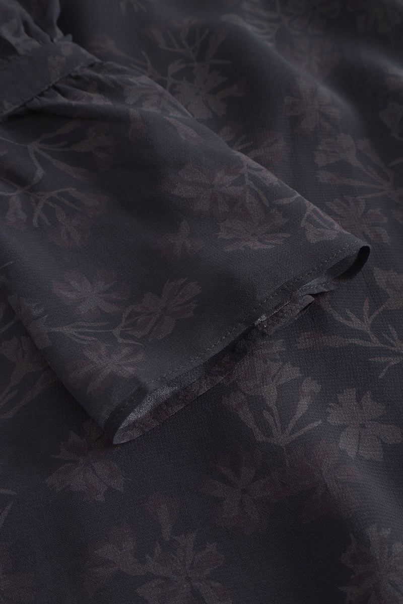 Frost Blouse - Petite Plum Flower