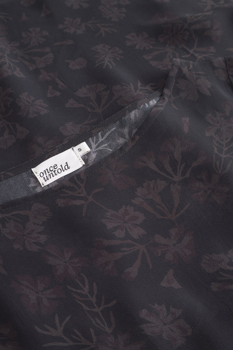 Frost Smock Dress - Petite Plum Flower