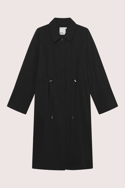 Glint Trench Coat - Black