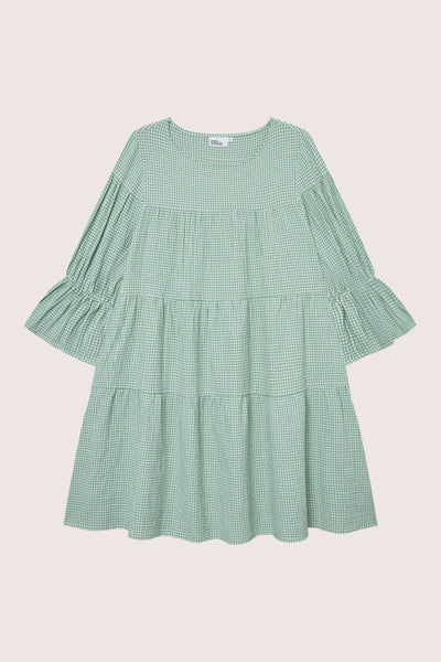 Indiana Dress - Green/ White