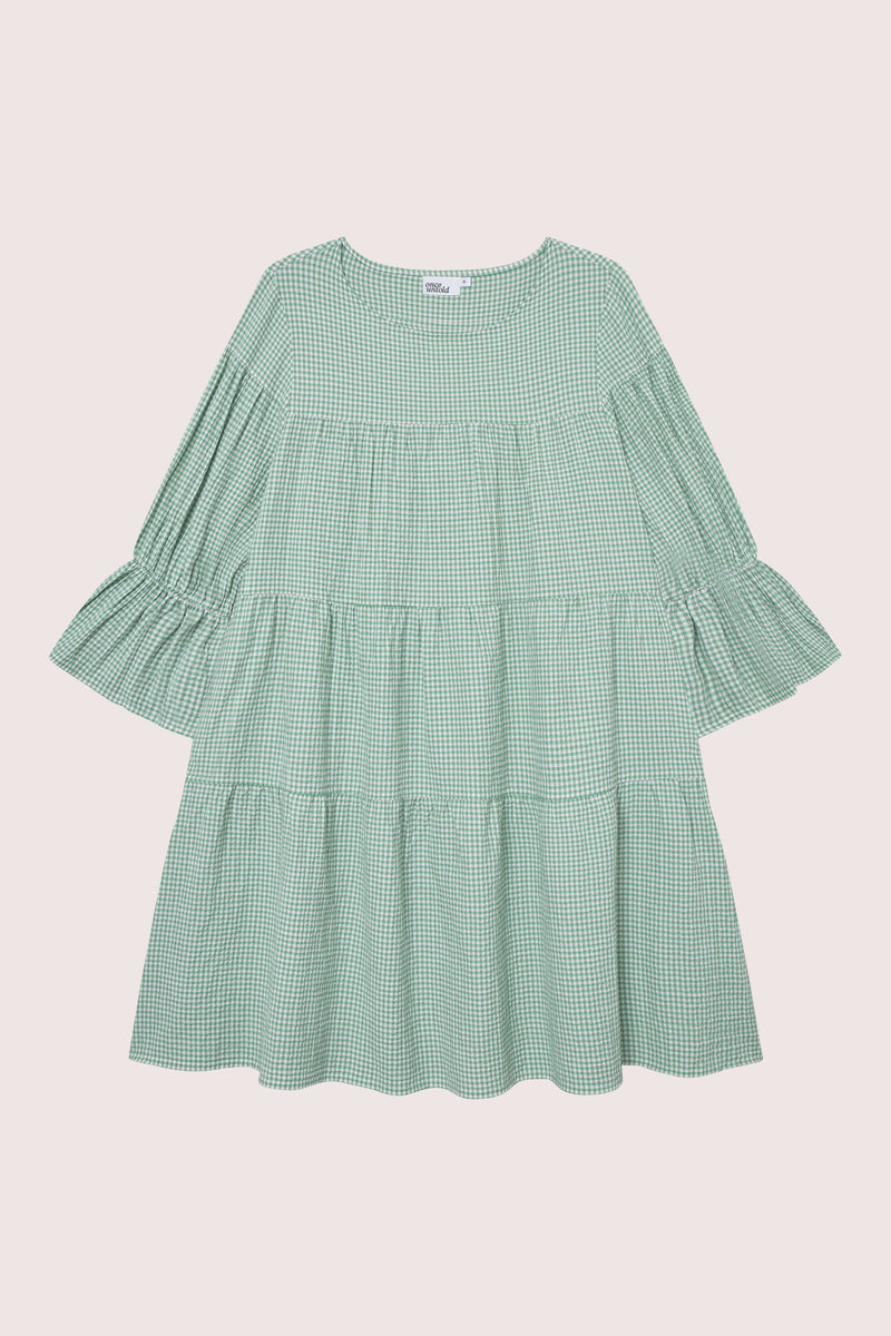 Indiana Dress - Green/ White