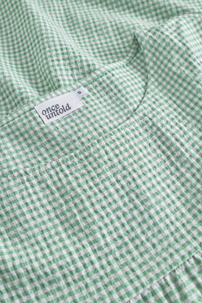 Indiana Dress - Green/ White