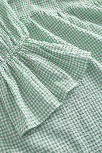 Indiana Dress - Green/ White