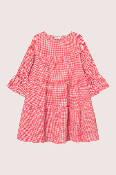 Indiana Dress - Poppy Red Checked