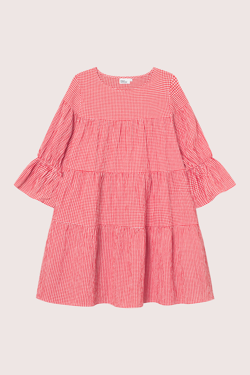 Indiana Dress - Poppy Red Checked
