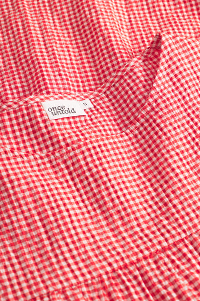 Indiana Dress - Poppy Red Checked