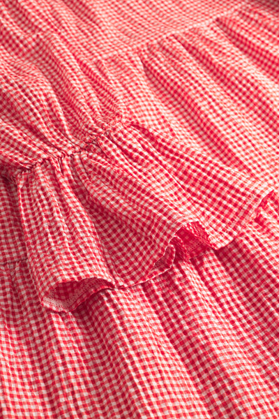 Indiana Dress - Poppy Red Checked