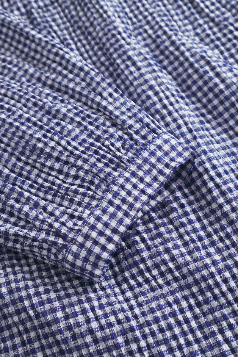 Indiana String  Blouse - Navy/ White