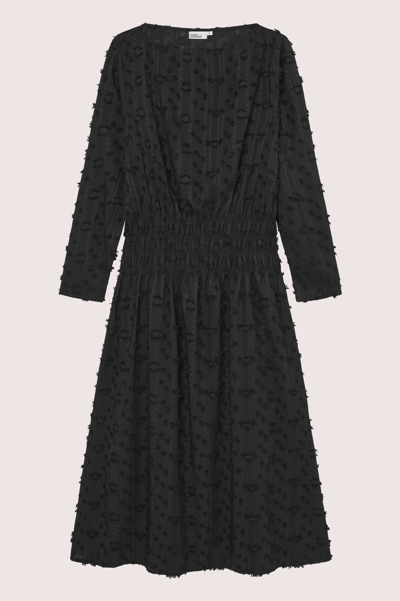 Julia LS Smock Dress - Black